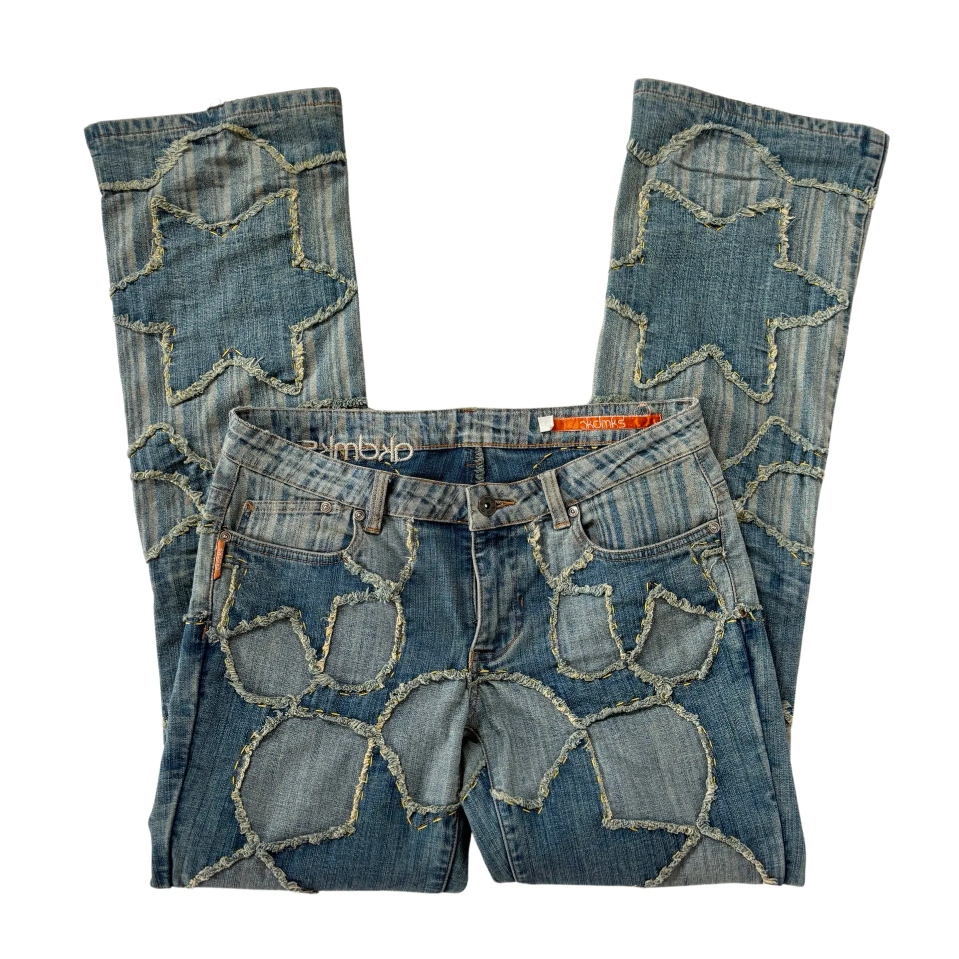2000s Patchwork Jeans (S/M)