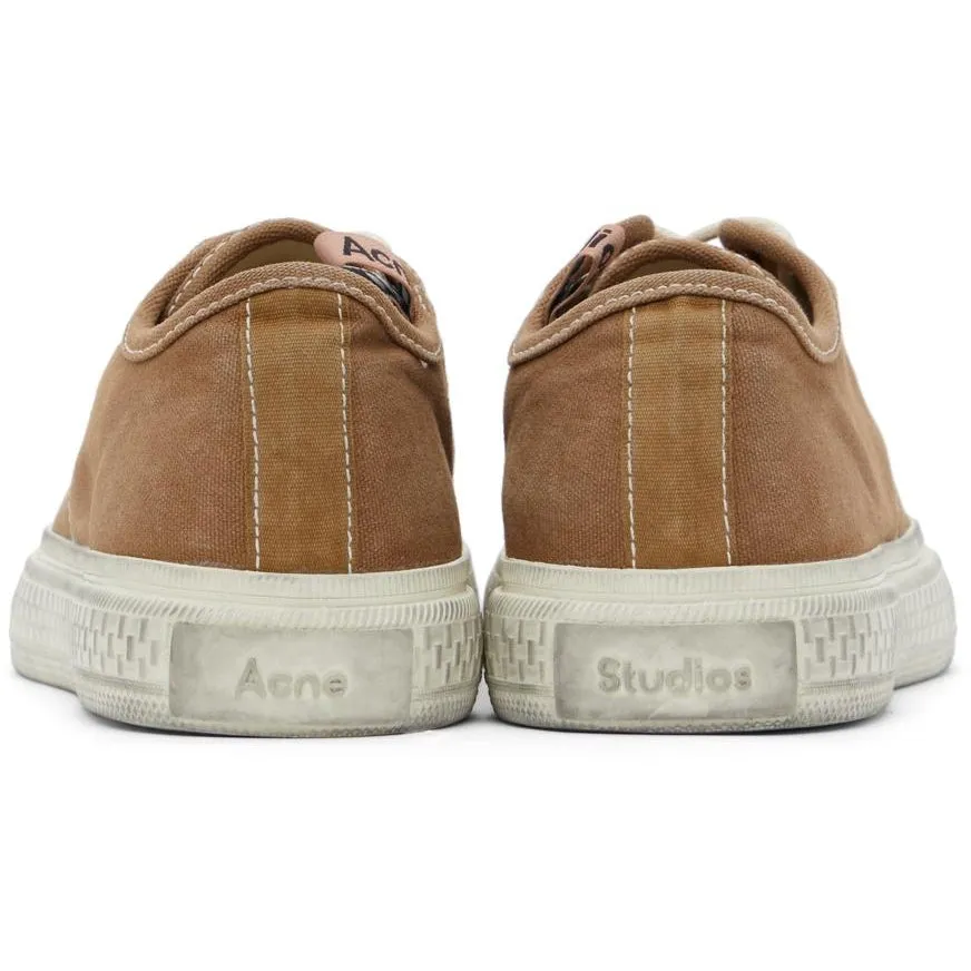 Acne Studios Brown Canvas Sneakers