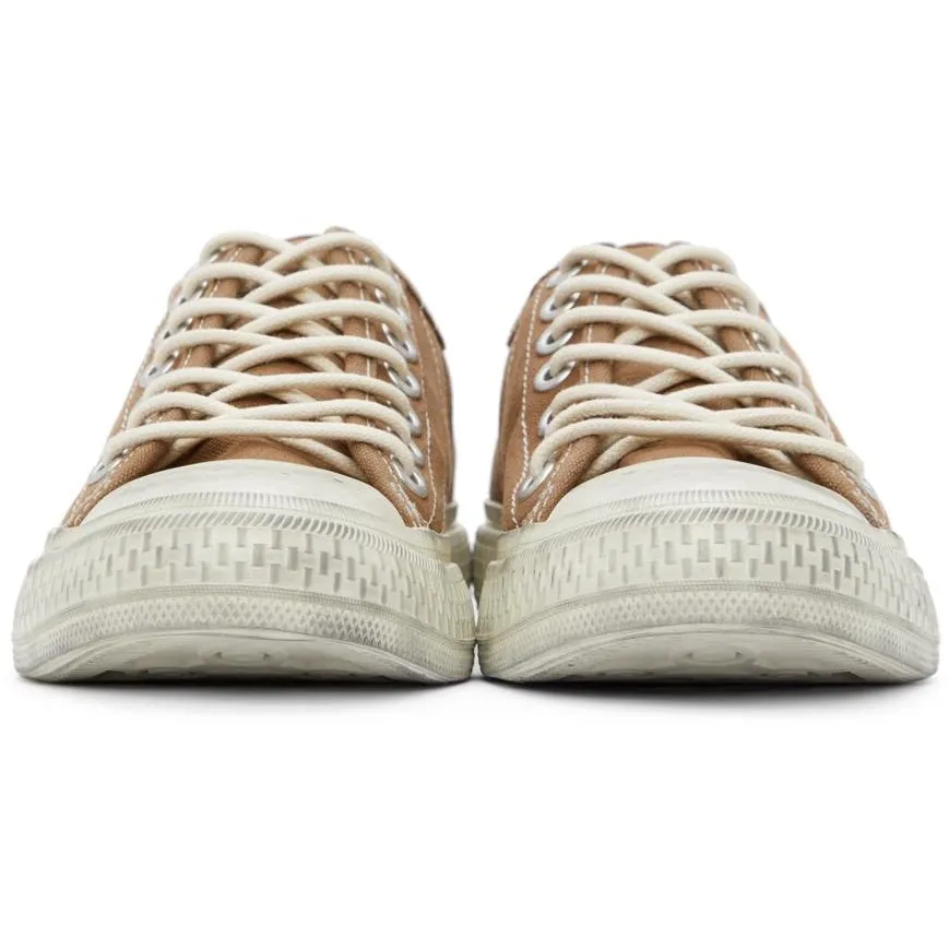 Acne Studios Brown Canvas Sneakers