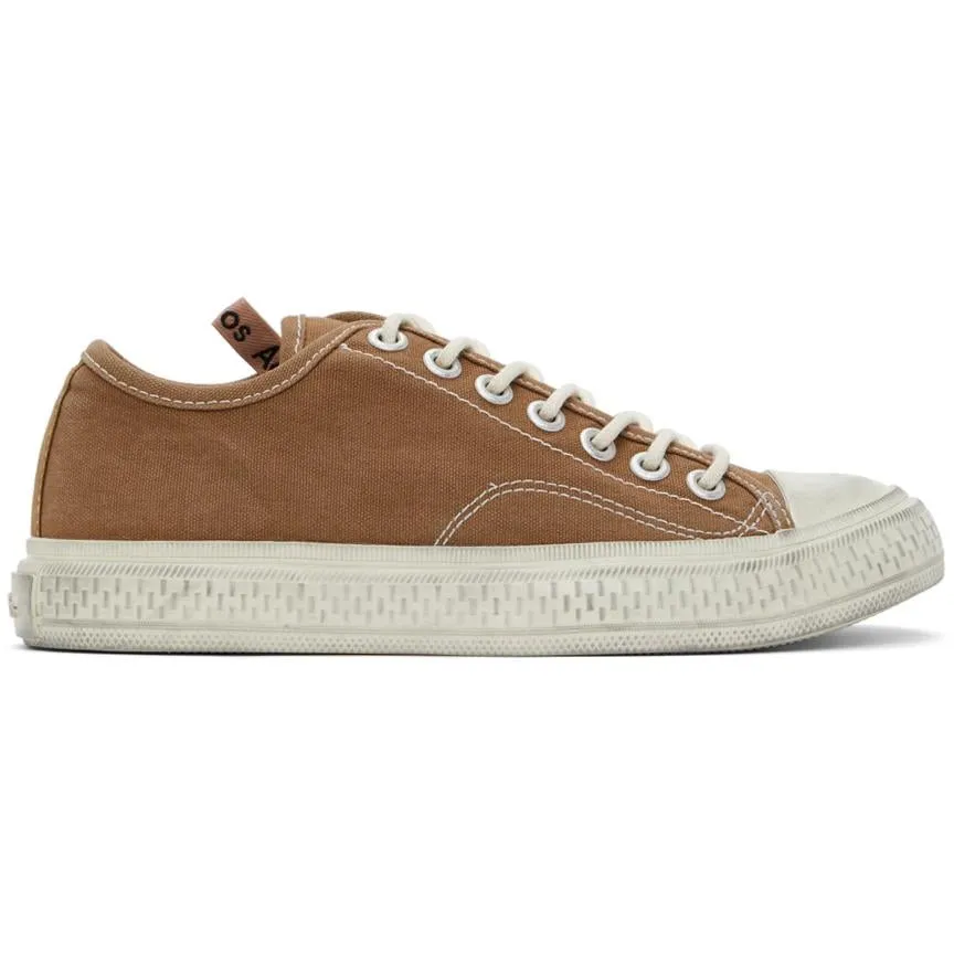 Acne Studios Brown Canvas Sneakers