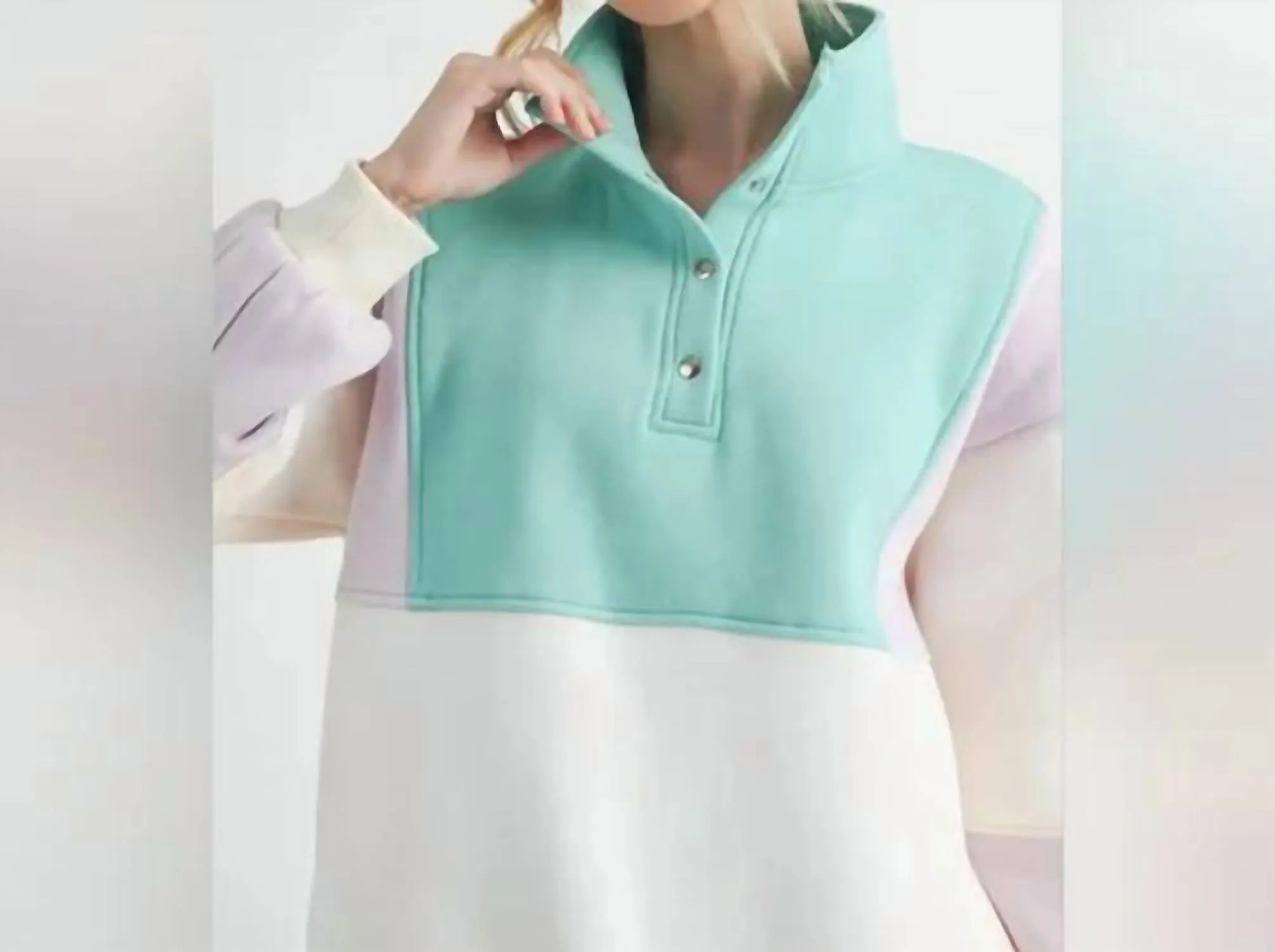Aemi   Co - Perfect Colorblock Pullover