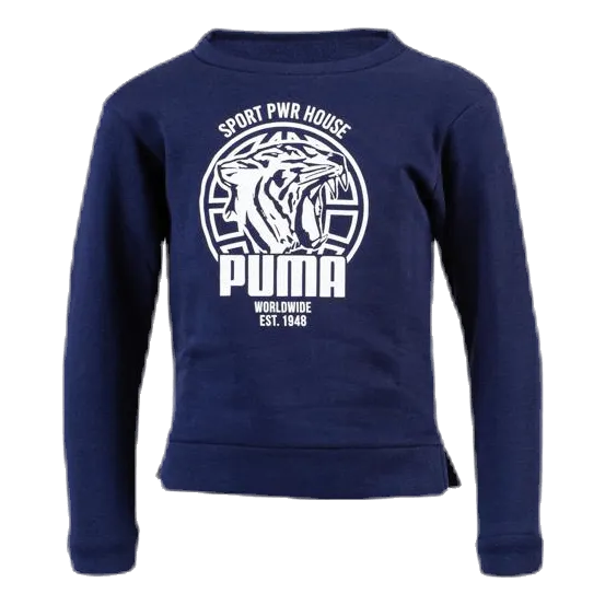 Alpha Graphic Crew Junior Blue