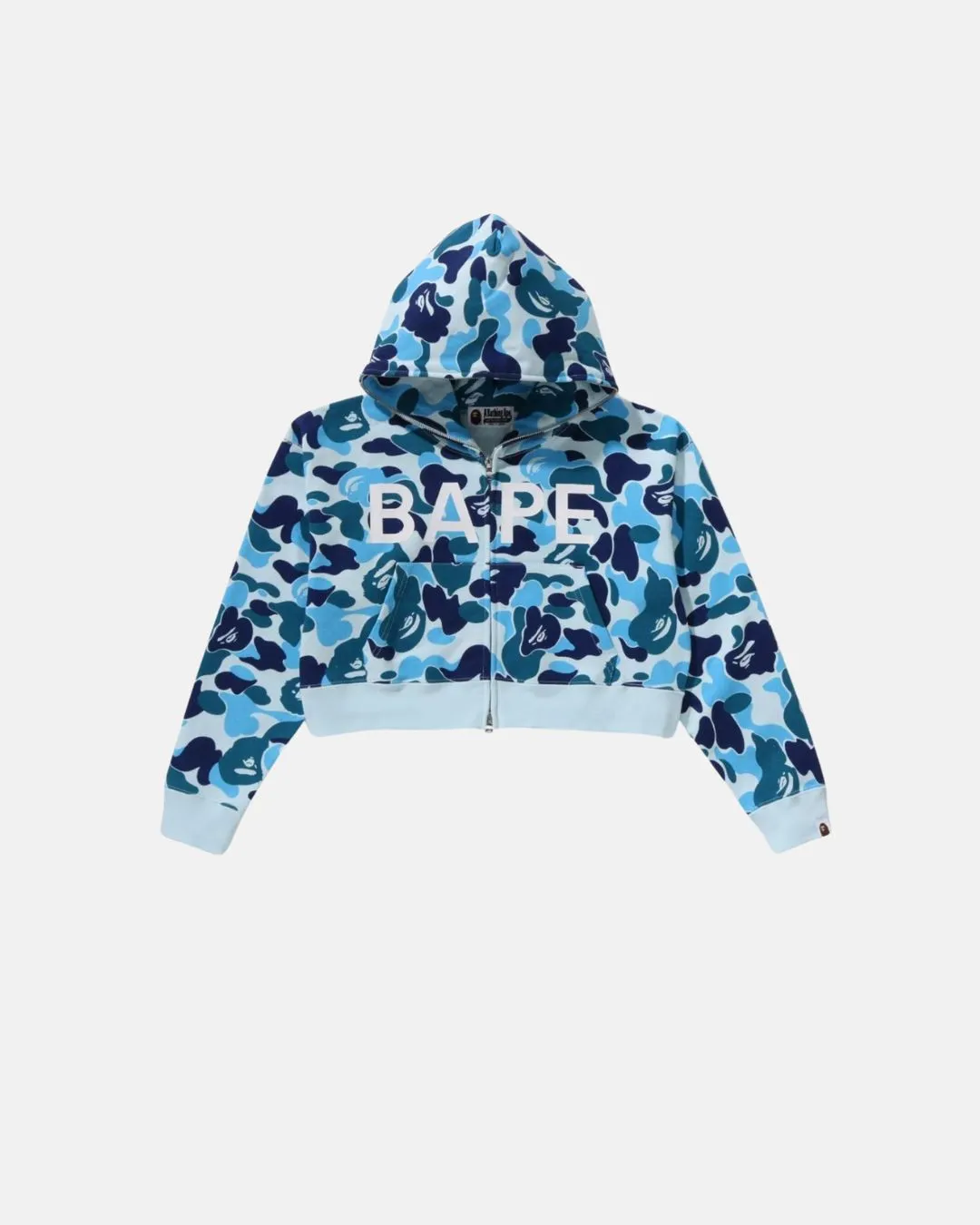 Bape Abc Camo Full Zip Hoodie L ____ Blue