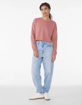 BE7503 Bella Womens Cropped Fleece Sweat