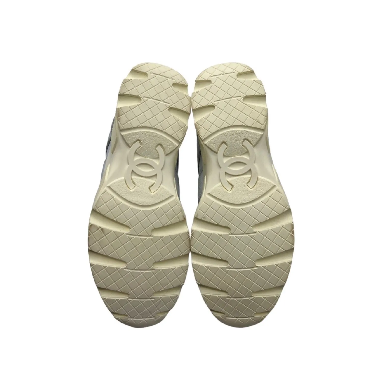 Chanel CC Low-Top Sneakers Sky Blue Sz 37
