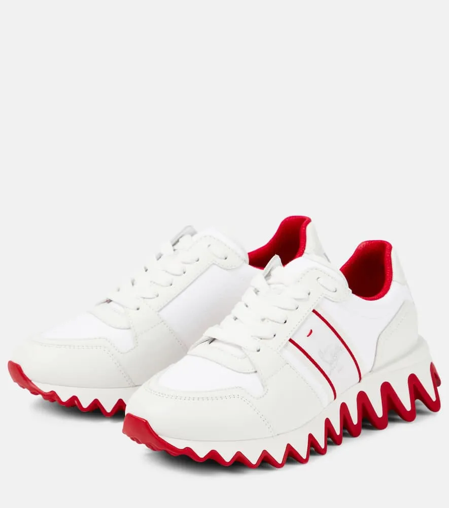 Christian Louboutin Nastroshark Donna leather and canvas sneakers