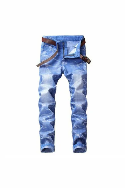 Cotton Ripped Hole Jeans
