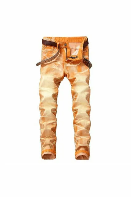 Cotton Ripped Hole Jeans