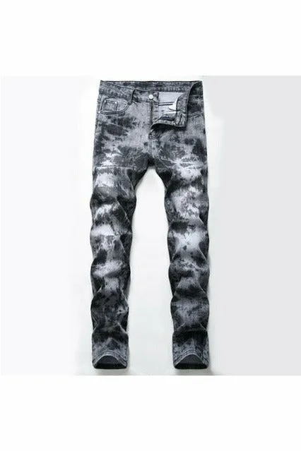 Cotton Ripped Hole Jeans
