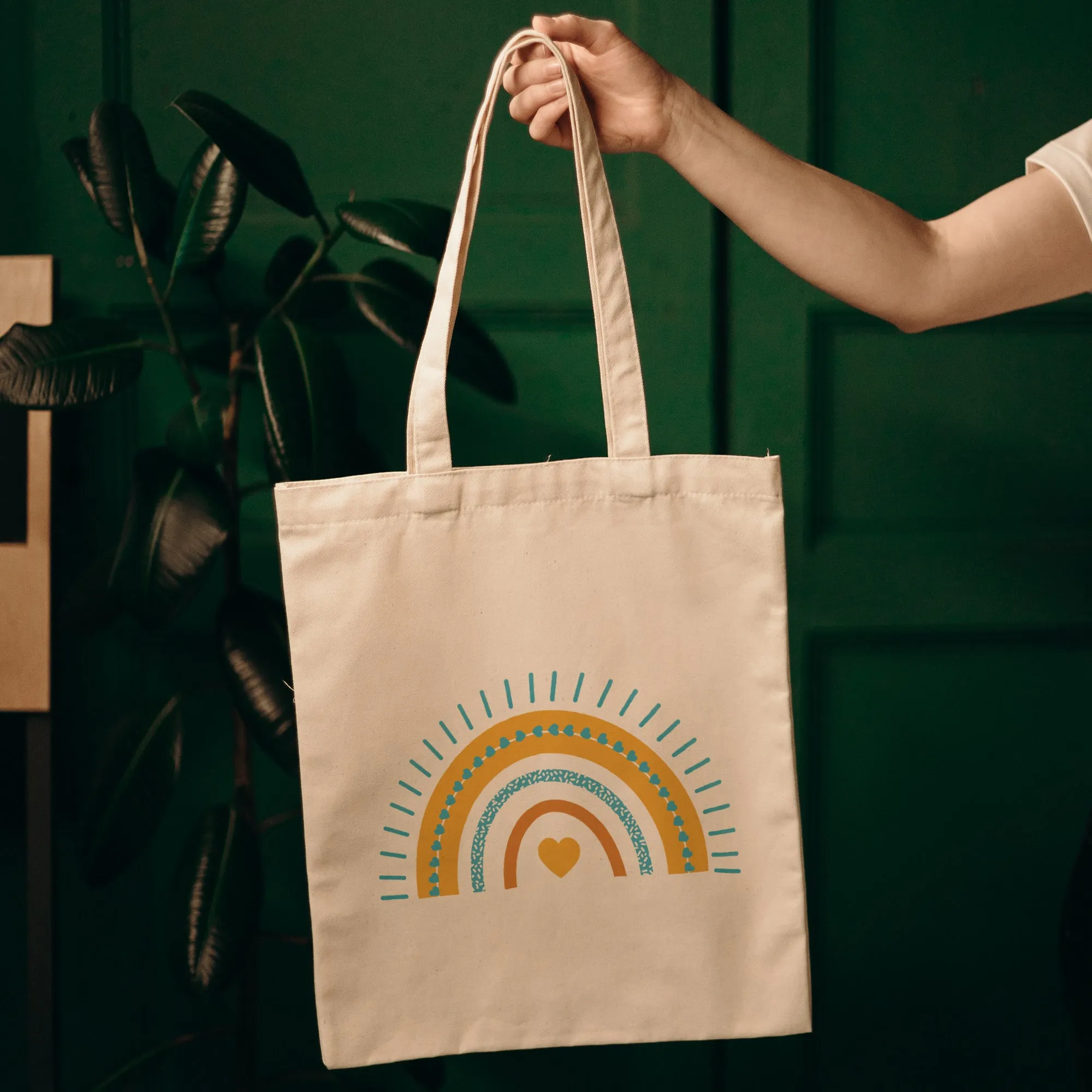 Faded Rainbow Tote Bag