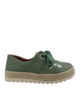 Green Platform Espadrille