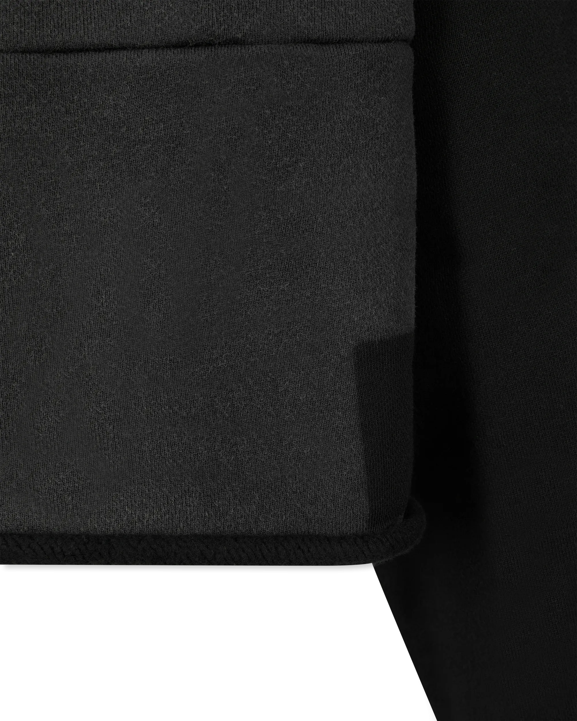 Heavyweight Fleece Raw Hem Hoodie
