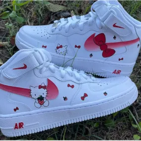 Hello Kitty Valentine's Day Custom Air Force 1