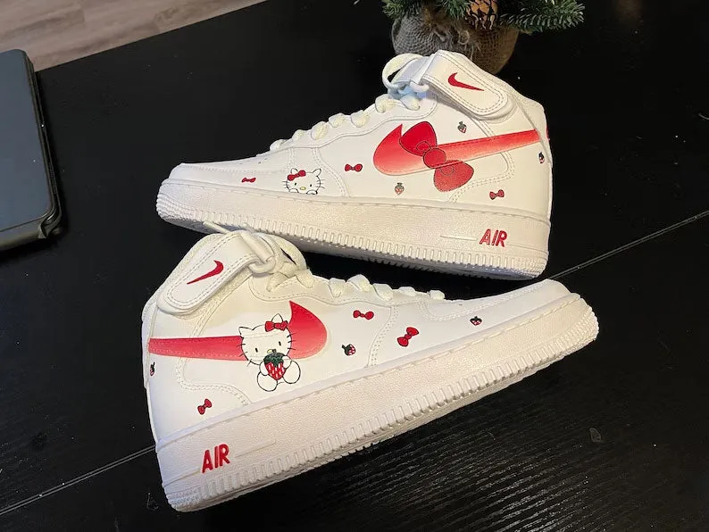 Hello Kitty Valentine's Day Custom Air Force 1