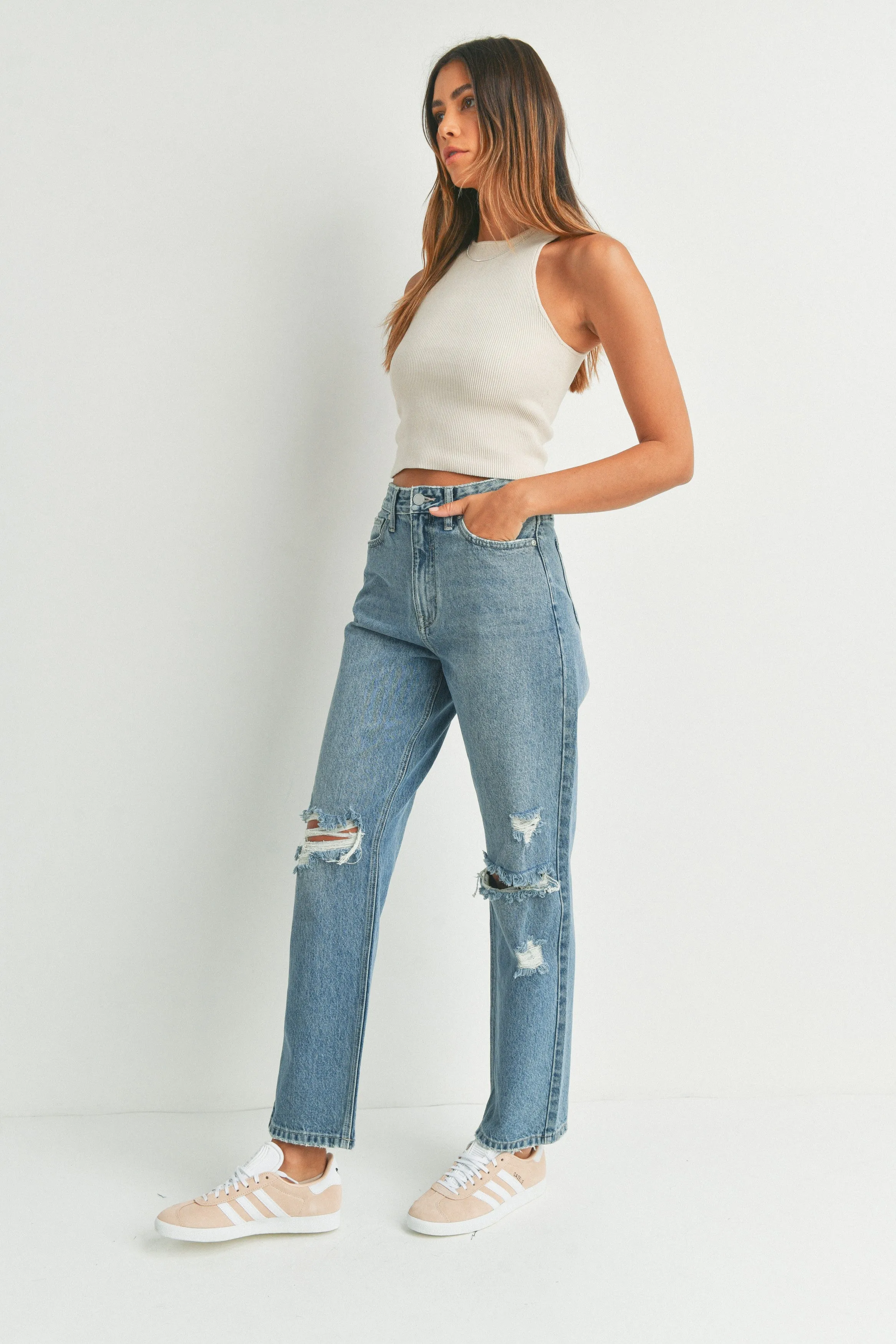 JBD Straight Distressed Jean