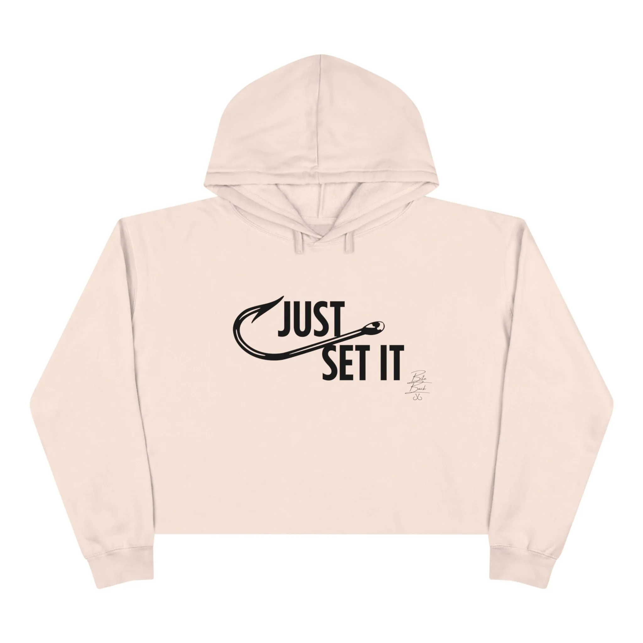 Just Set It Crop Hoodie