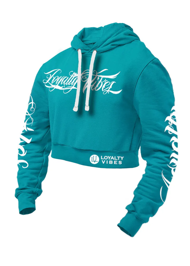 Loyalty Vibes Collective Cropped Hoodie