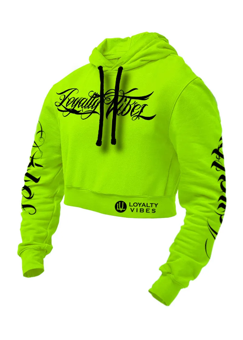 Loyalty Vibes Collective Cropped Hoodie