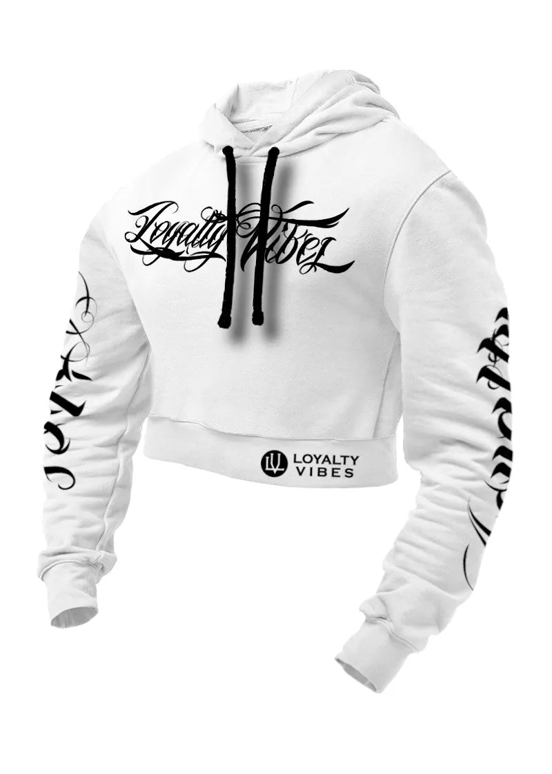 Loyalty Vibes Collective Cropped Hoodie