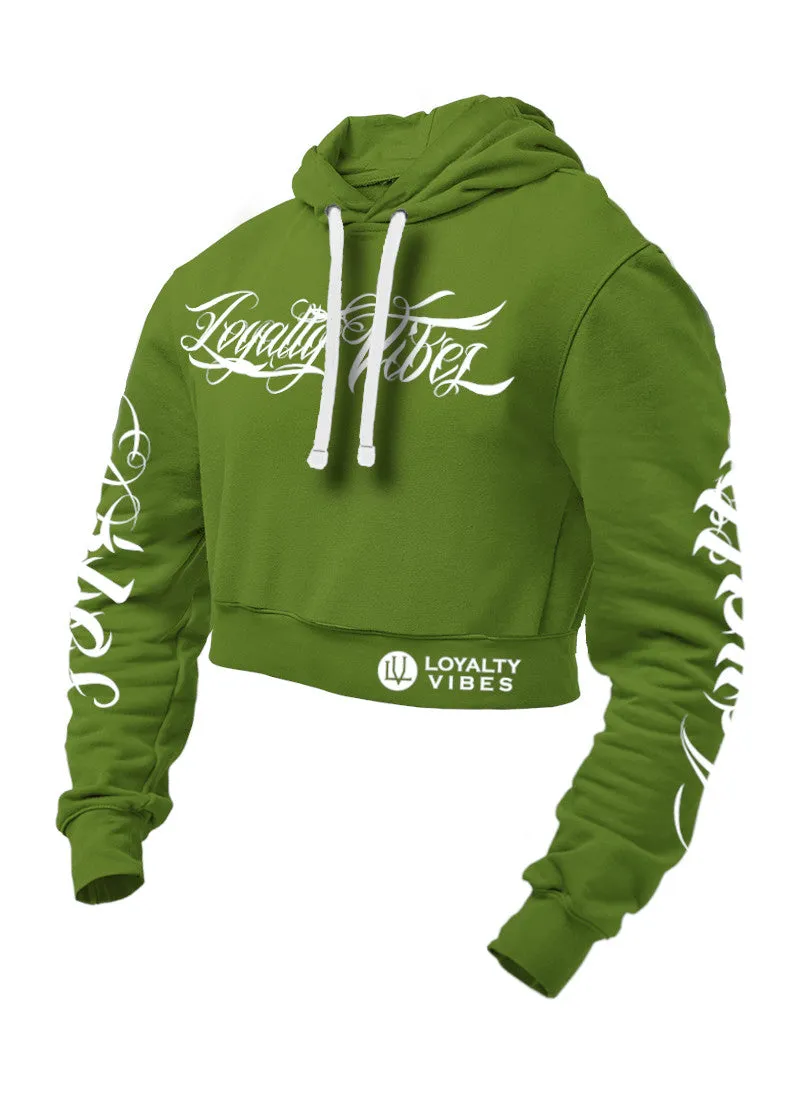 Loyalty Vibes Collective Cropped Hoodie