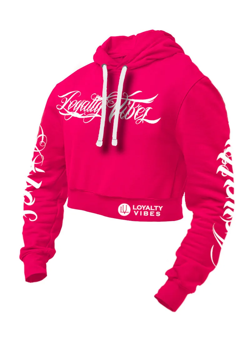 Loyalty Vibes Collective Cropped Hoodie