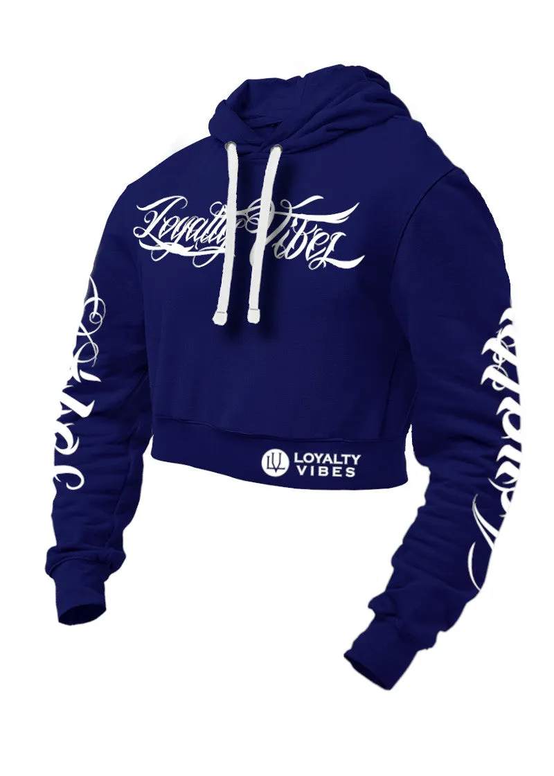 Loyalty Vibes Collective Cropped Hoodie