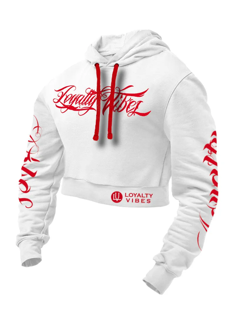 Loyalty Vibes Collective Cropped Hoodie