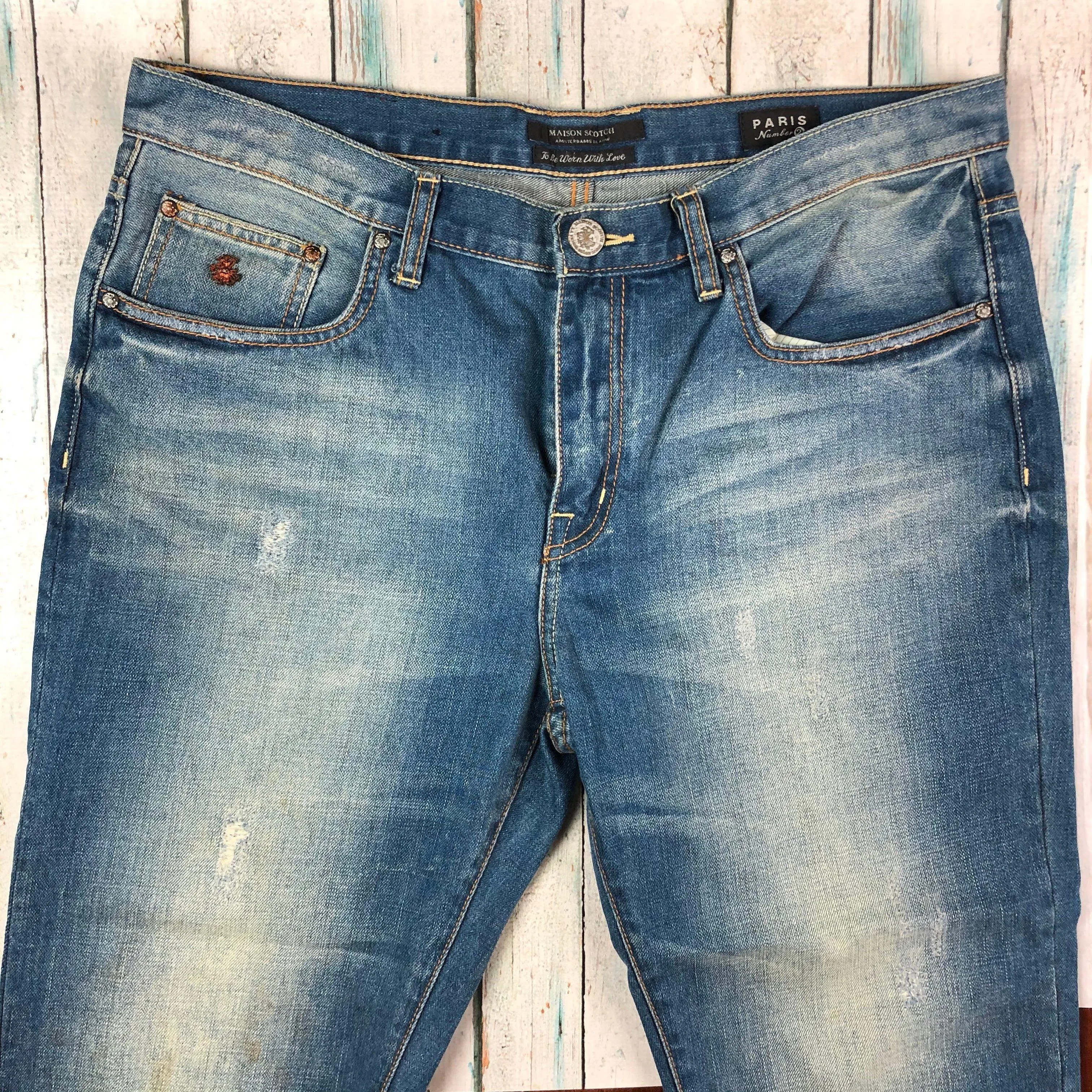 Maison Scotch 'Paris Number 2' Boyfriend Crop Jeans- Size 32