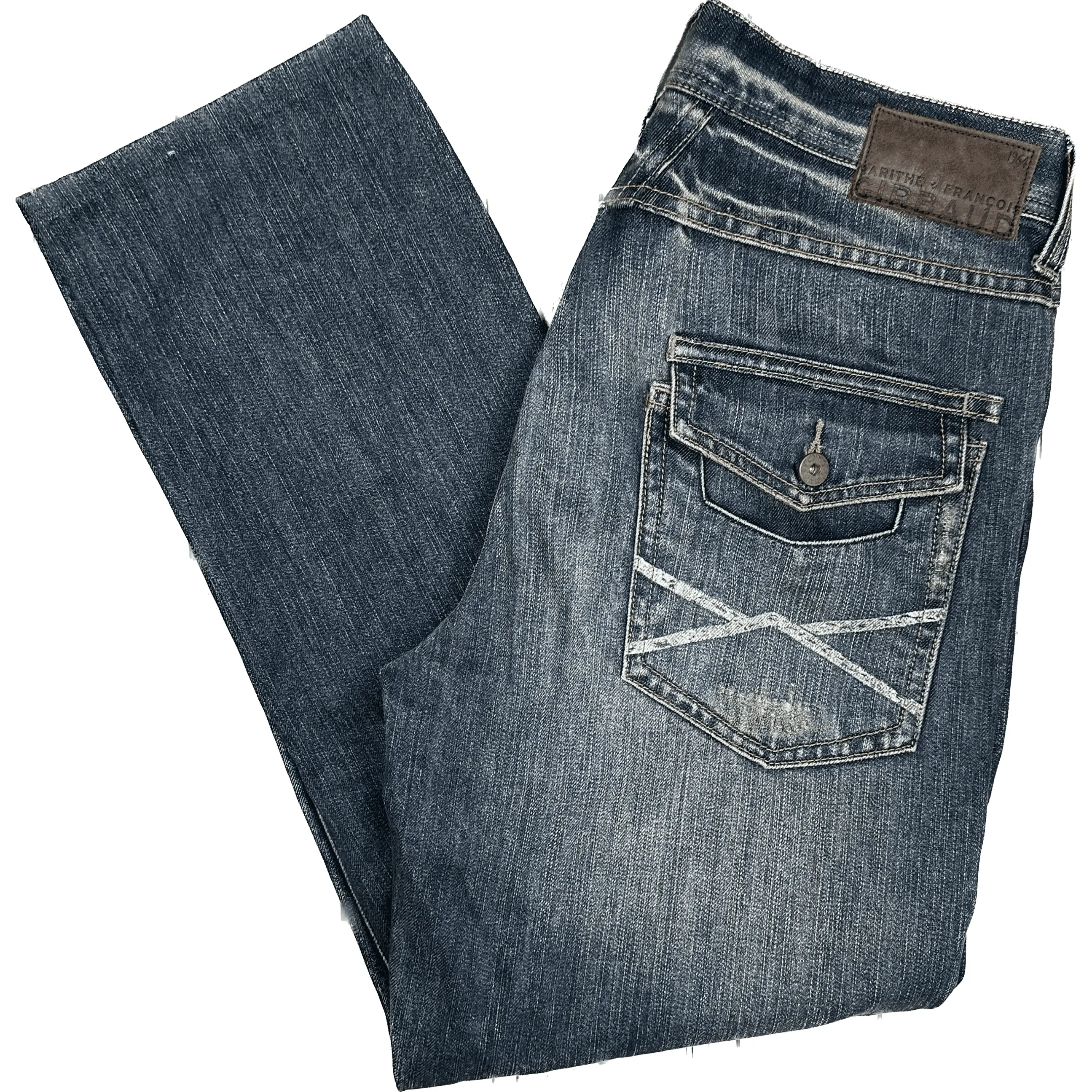 Marithe Francois Girbaud Mens Relaxed Jeans - Size 34S