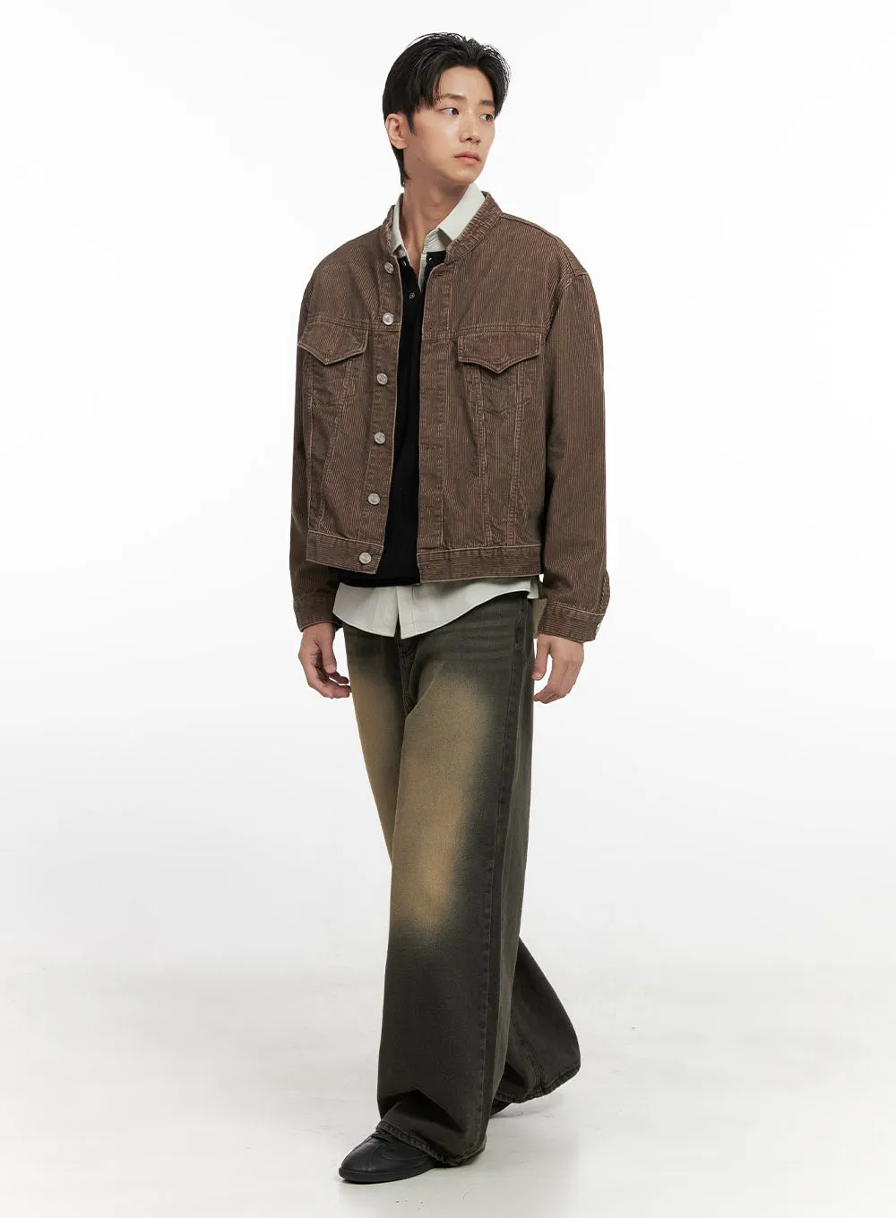 Men's Faded Denim Jeans ID406
