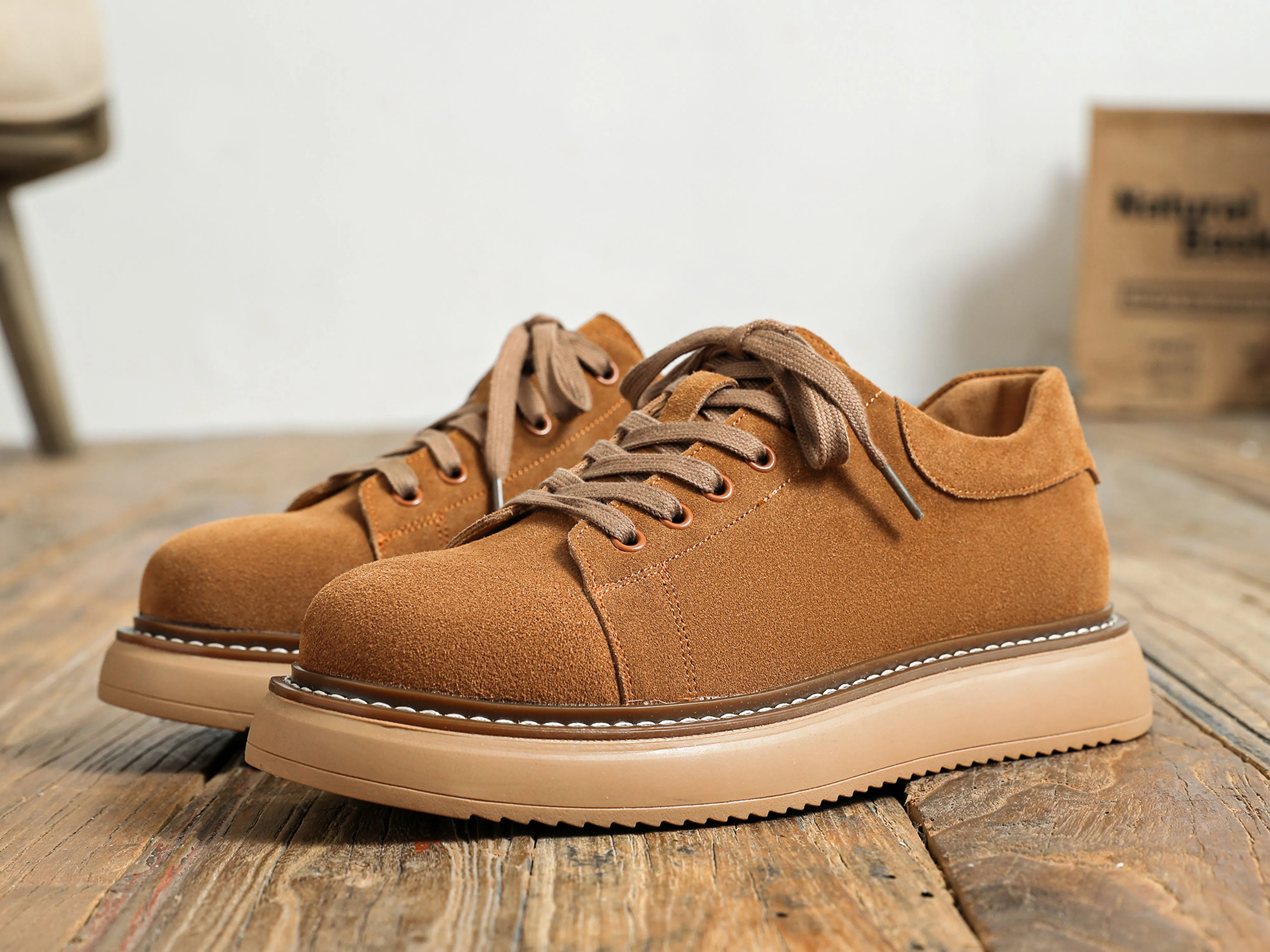 Men's Suede Chunky Skate Sneakers