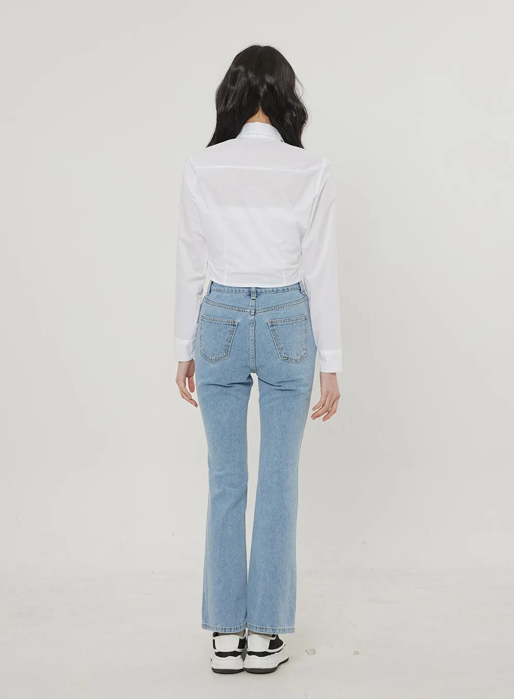 Ripped Bootcut Jeans BF306
