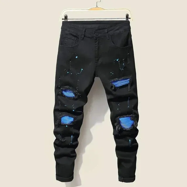 Sneakerhill Ripped Skinny Jeans T0955