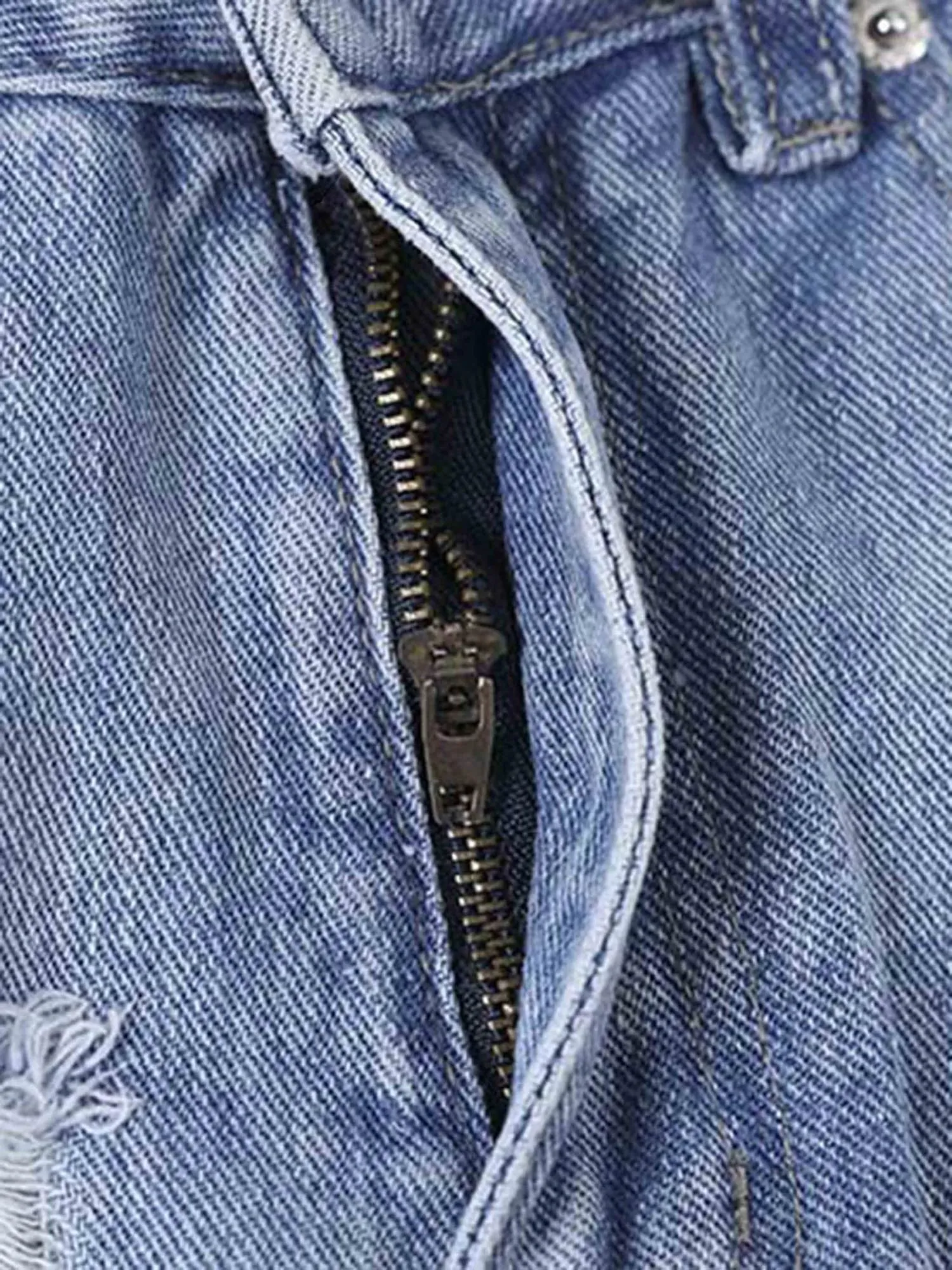 Sneakerhill Star Print Ripped Jeans - 1741