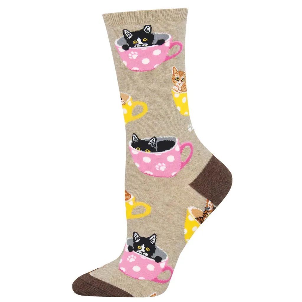 Socksmith Women's Cat-feinated