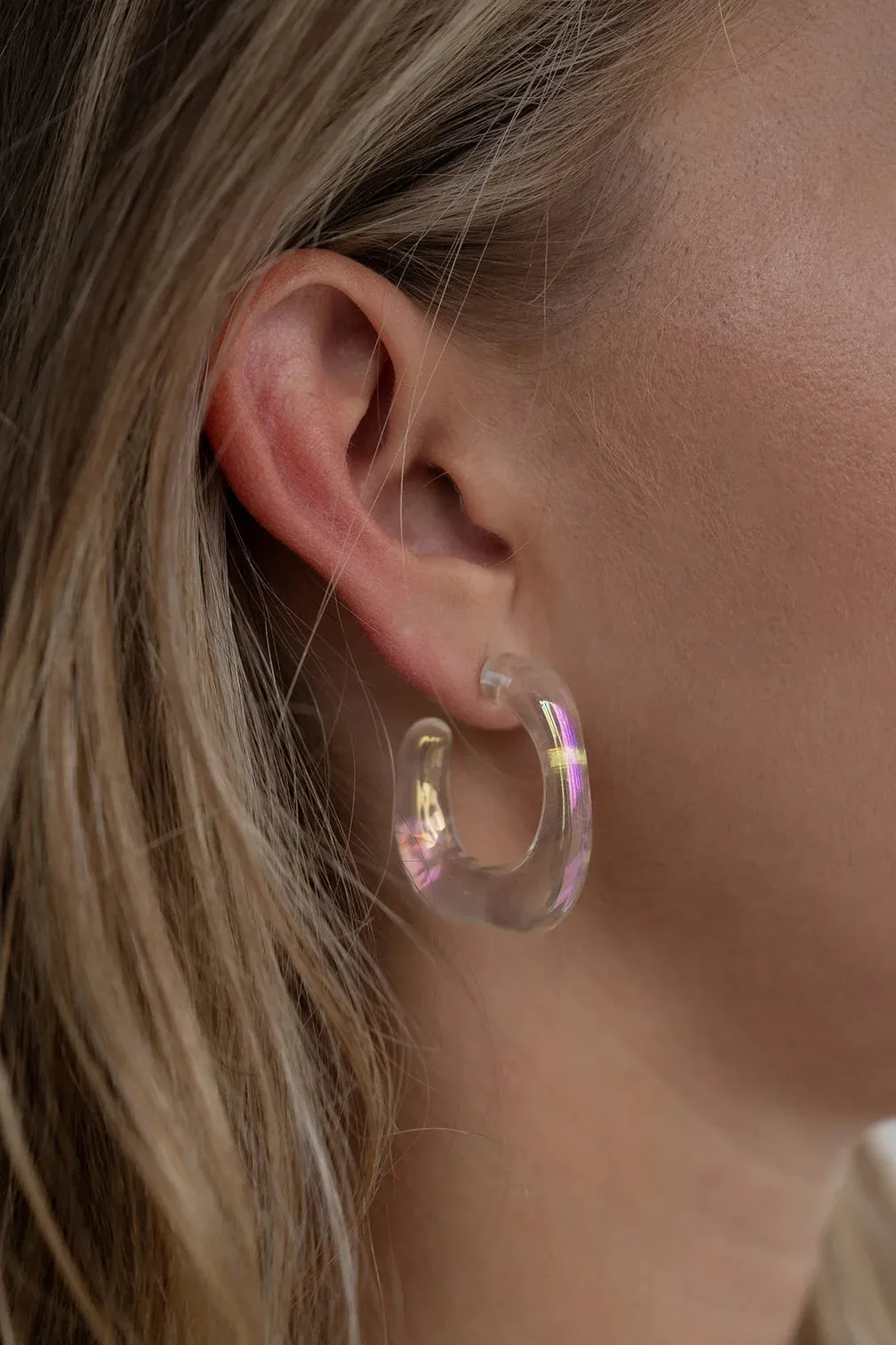 Transparent Chunky Hoops