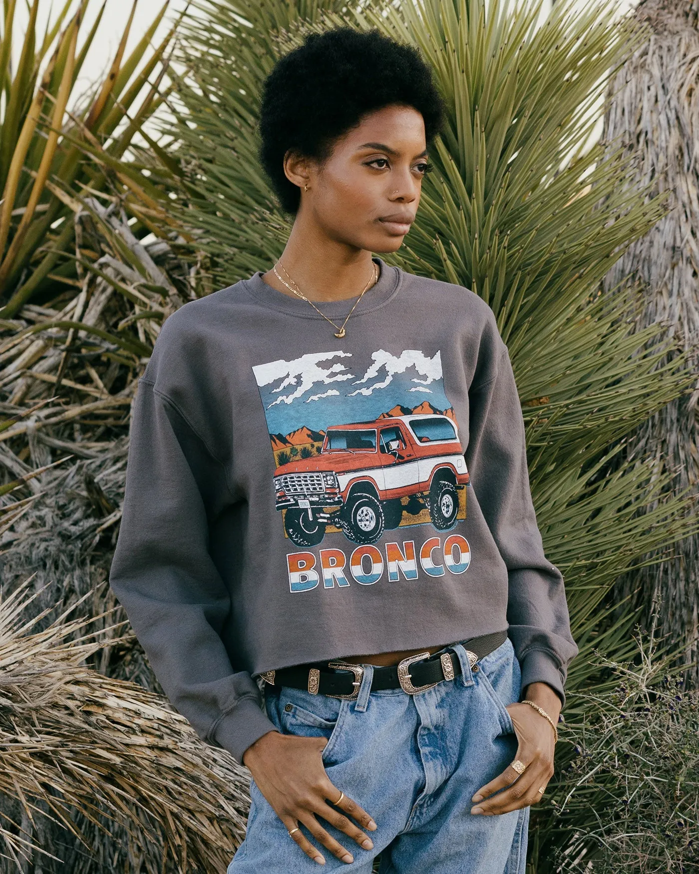 Women's Bronco Cropped Flea Market Fleece