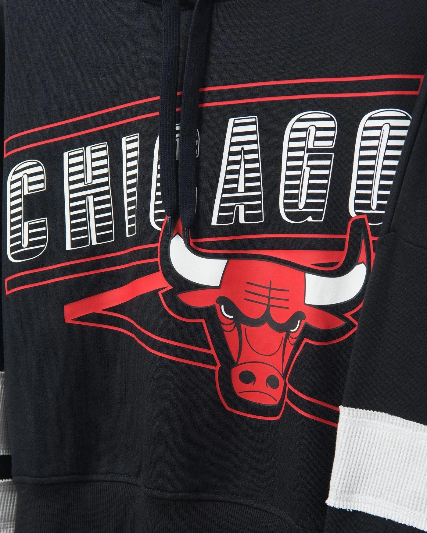 Women's Bulls Overtime Striped Fleece Hoodie